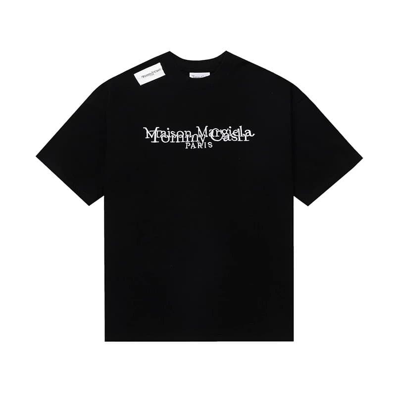 Maison Margiela Numbered Logo Tee Distressed Numeric Print — 33