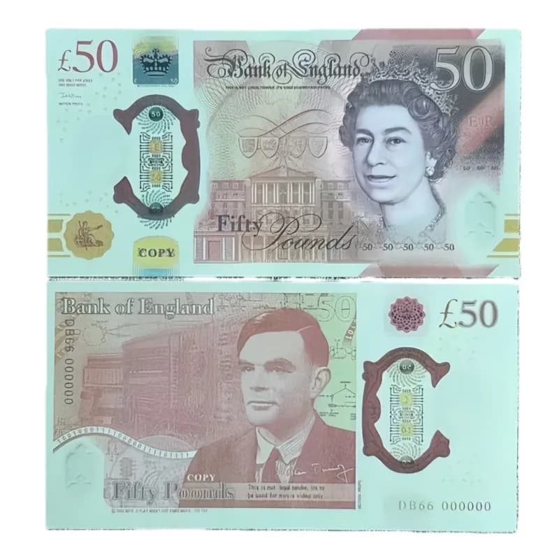 Ten Pound Note Play Money Copy — 英镑-50面值一包100张