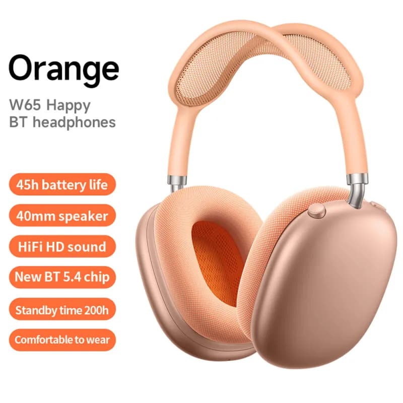 Apple W65 Happy BT headphones Deep Space Gray — W65 橙色【无ANC降噪】