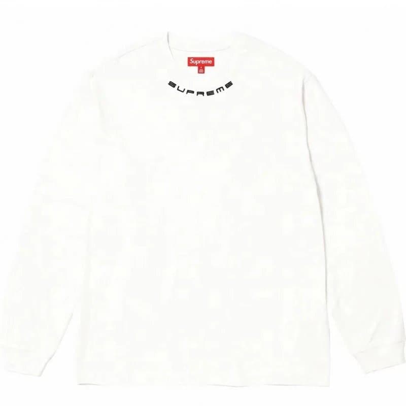 Supreme Long Sleeve Tee Embroidered Logo