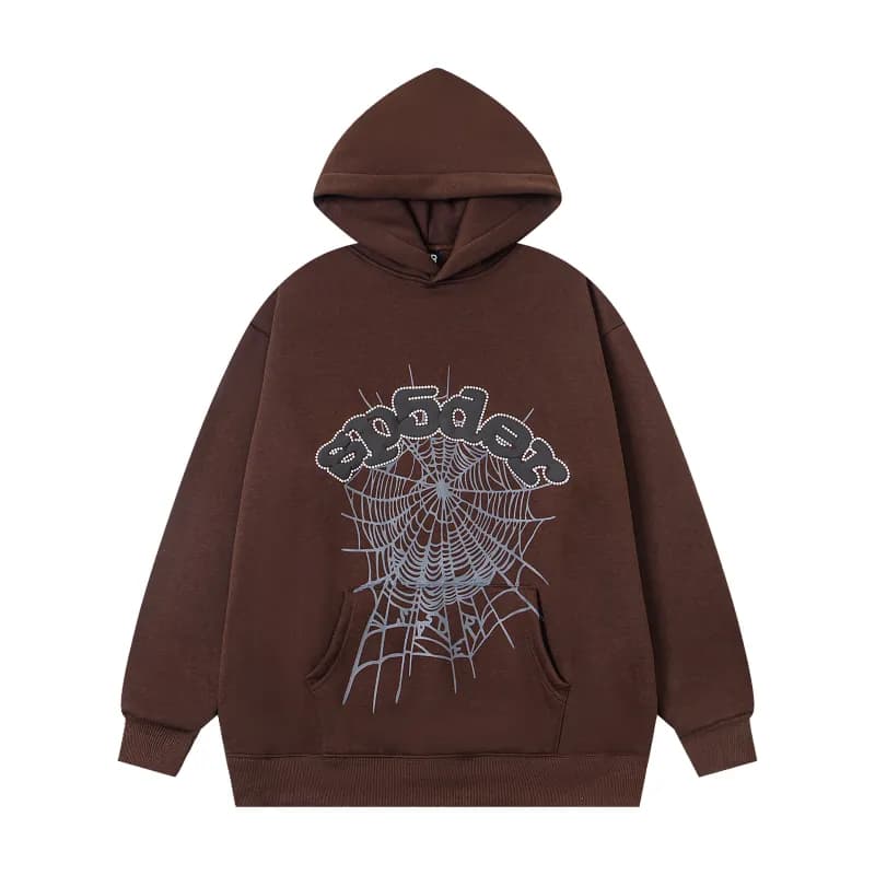 Sp5der Hooded Sweatshirt Spider Web Graphic
