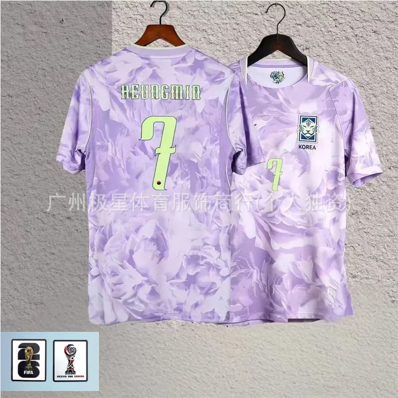 Korea National Team Jersey Floral Print #7