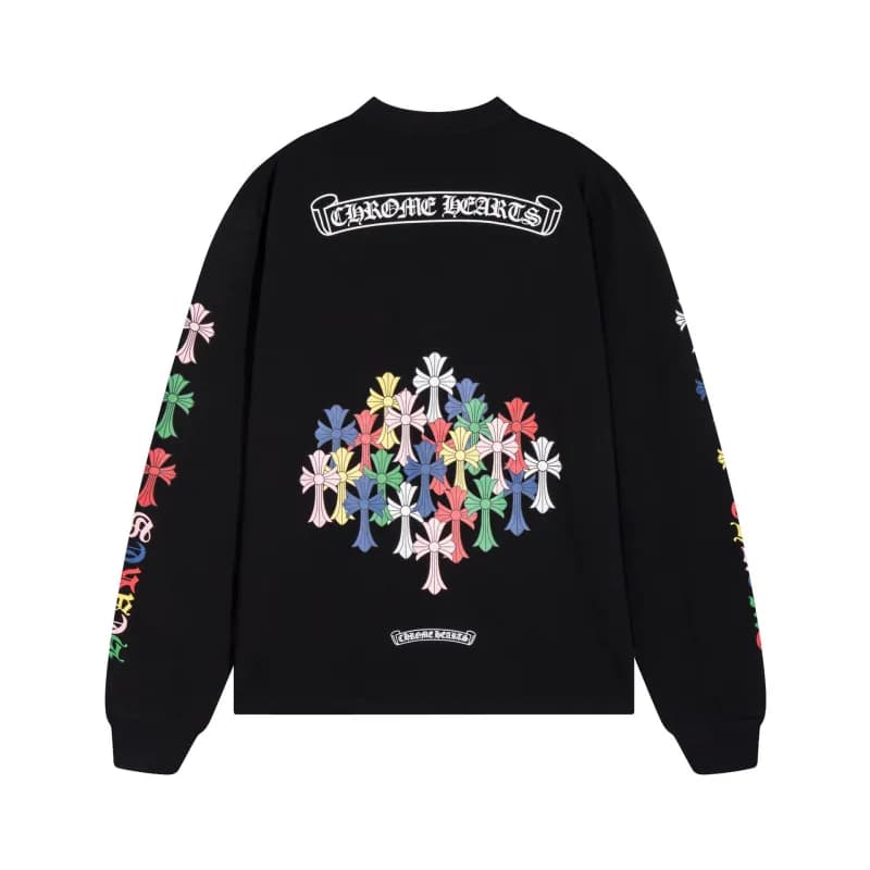 Chrome Hearts Long Sleeve Tee Stay Fast Graphic — 8015黑