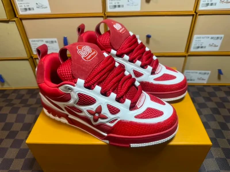 Louis Vuitton Trainer Red White