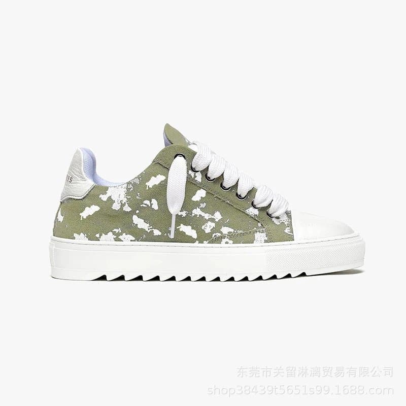 Nike Dunk Low Black White — 军绿色印花