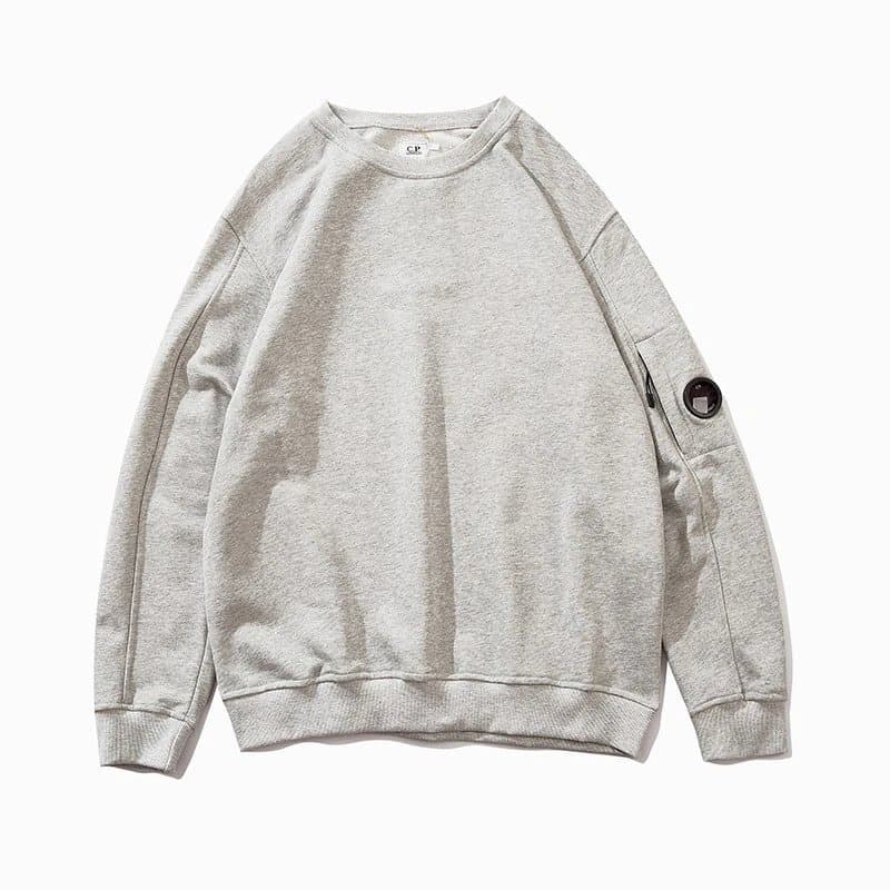 Chrome Hearts Crewneck Sweatshirt Heather Grey with Signature Rivet