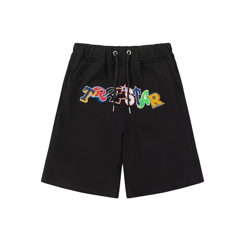 Corteiz Logo Tee & Shorts Set TRAPSTAR Graphic — 635款 黑色短裤