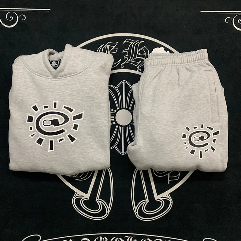 Anti Social Social Club Graphic Tee Sun Logo — 【灰色套装】