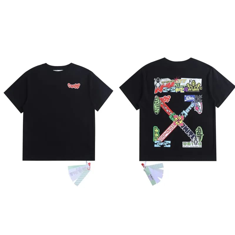 Off-White Arrow Logo T-Shirt Ice Blue Arrow — 2097 black