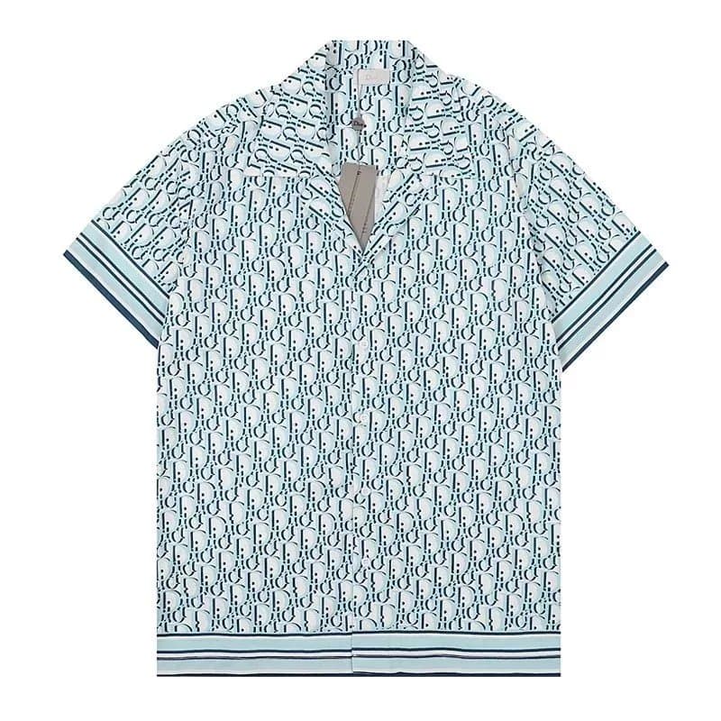 Omnibus Print Shirt Dior Oblique Pattern