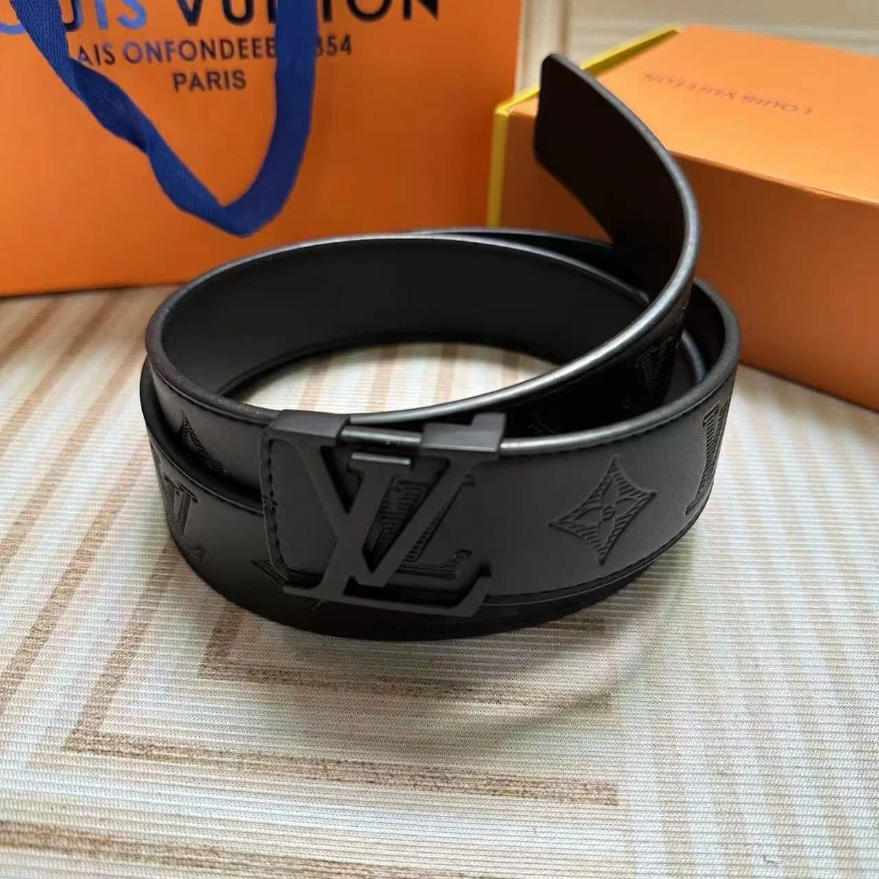 Louis Vuitton LV Initiales Belt Monogram Eclipse — 36
