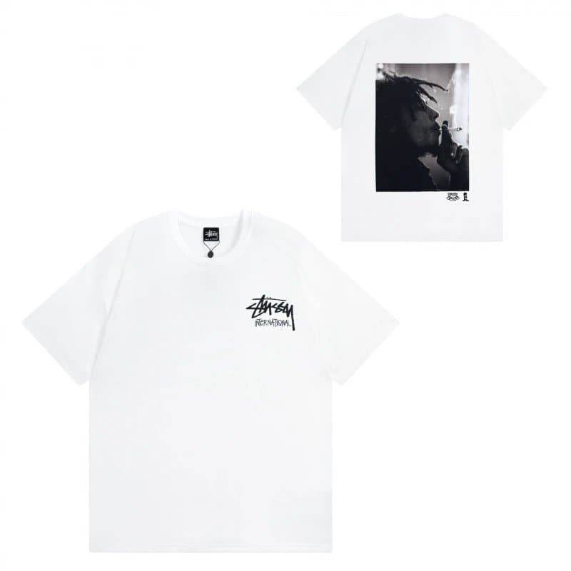 Stüssy Wizard Tee Gnome Graphic — 918白色