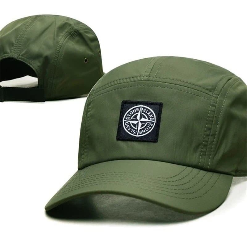 Stone Island 5-panel Cap Compass Logo Patch