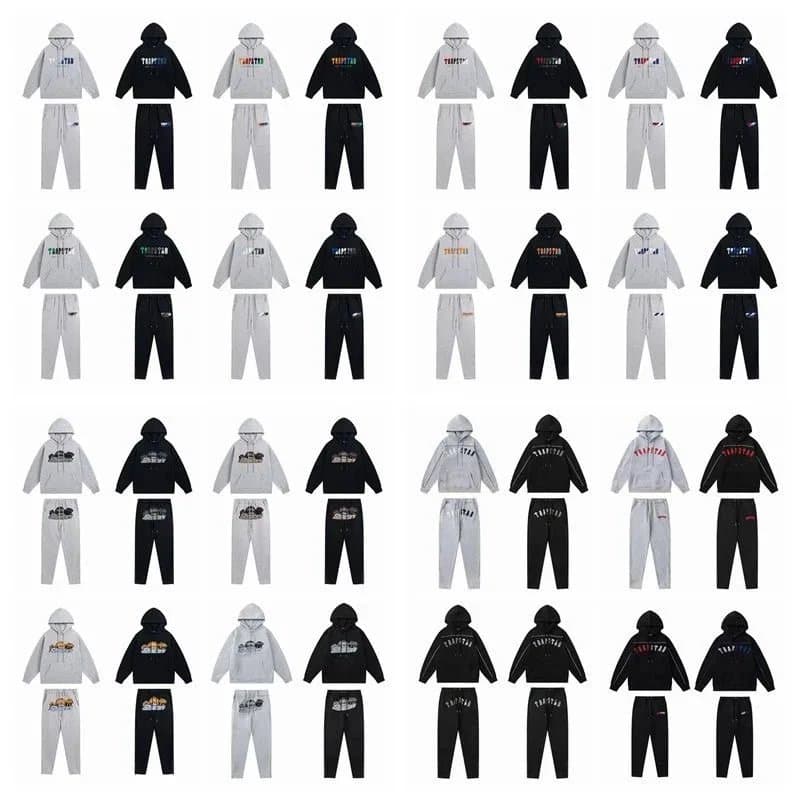 Trapstar Hoodie and Joggers Set Reflective Logo — 33