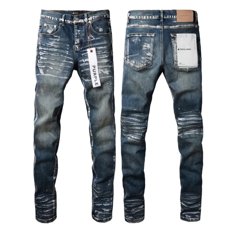 Levi's Distressed Slim Fit Jeans Bleach Wash