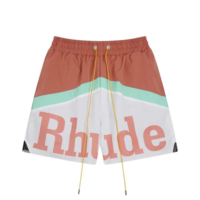 Rhude Logo Shorts Outline Logo — 8148 粉色