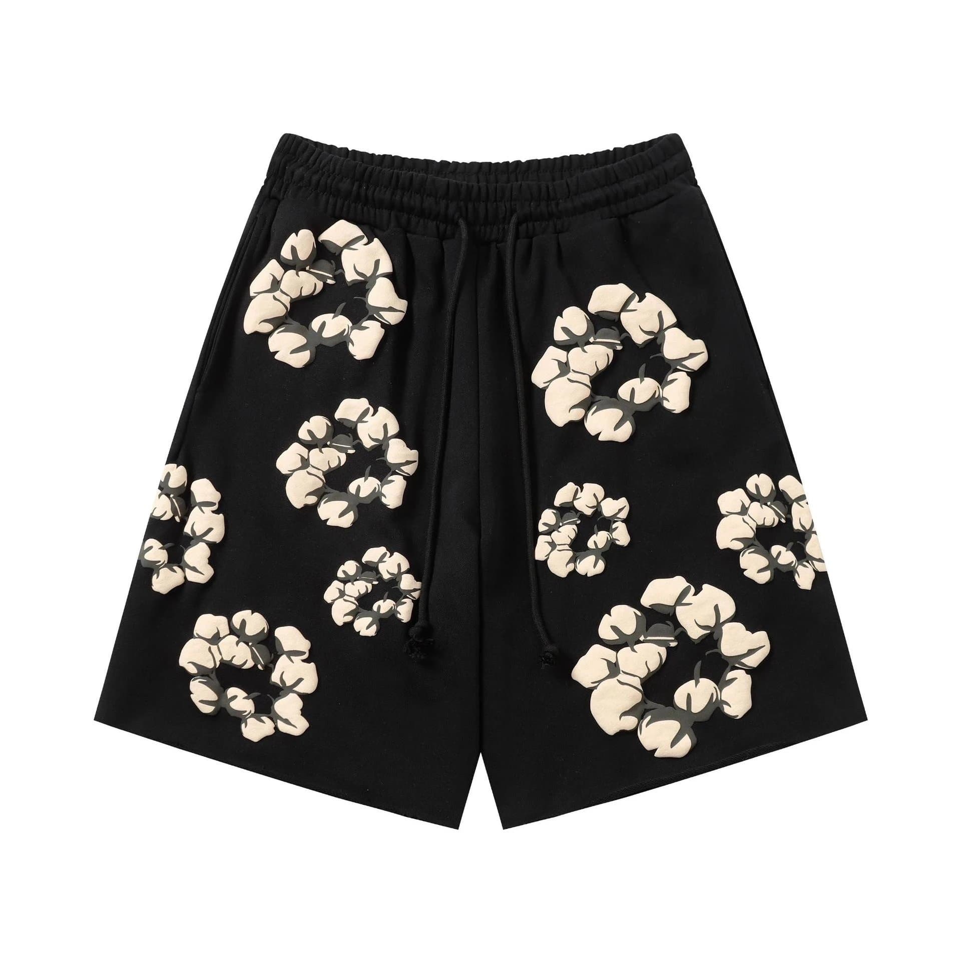 Denim Tears Cotton Flower Shorts Cotton Boll Print