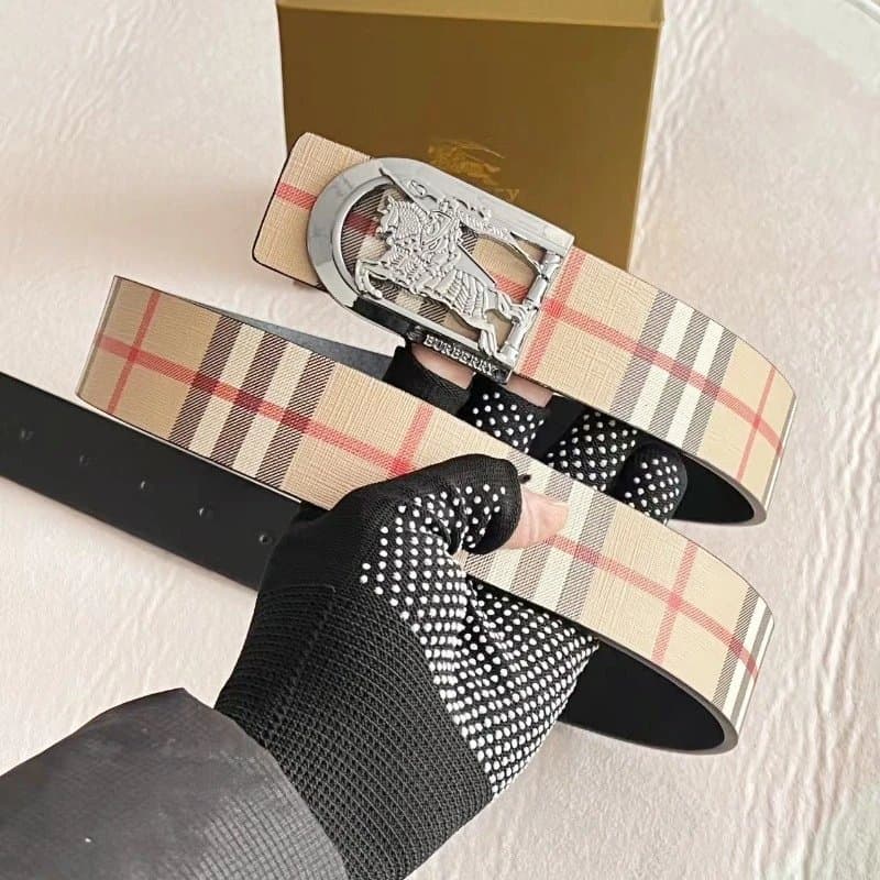 Burberry Equestrian Knight Belt Classic Check