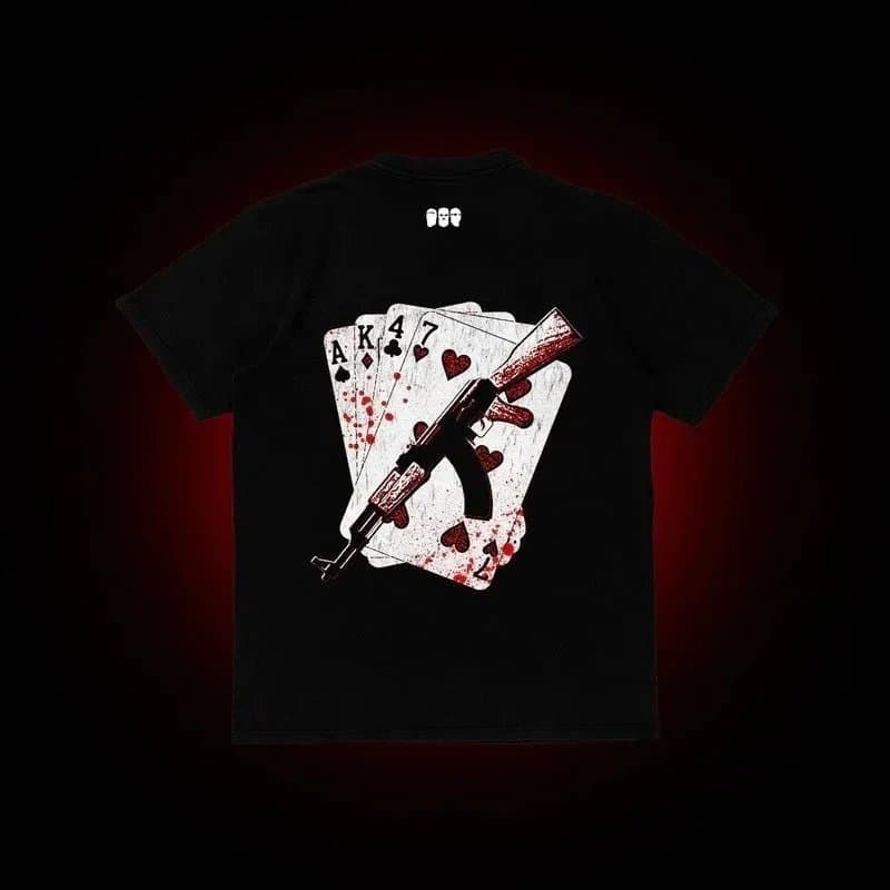 Corteiz Performance Tee Cracked Stone Print — MDX—ZQ—1324