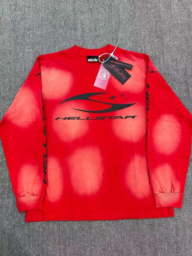 Hellstar Long Sleeve Tee Brain Helmet Graphic — 30