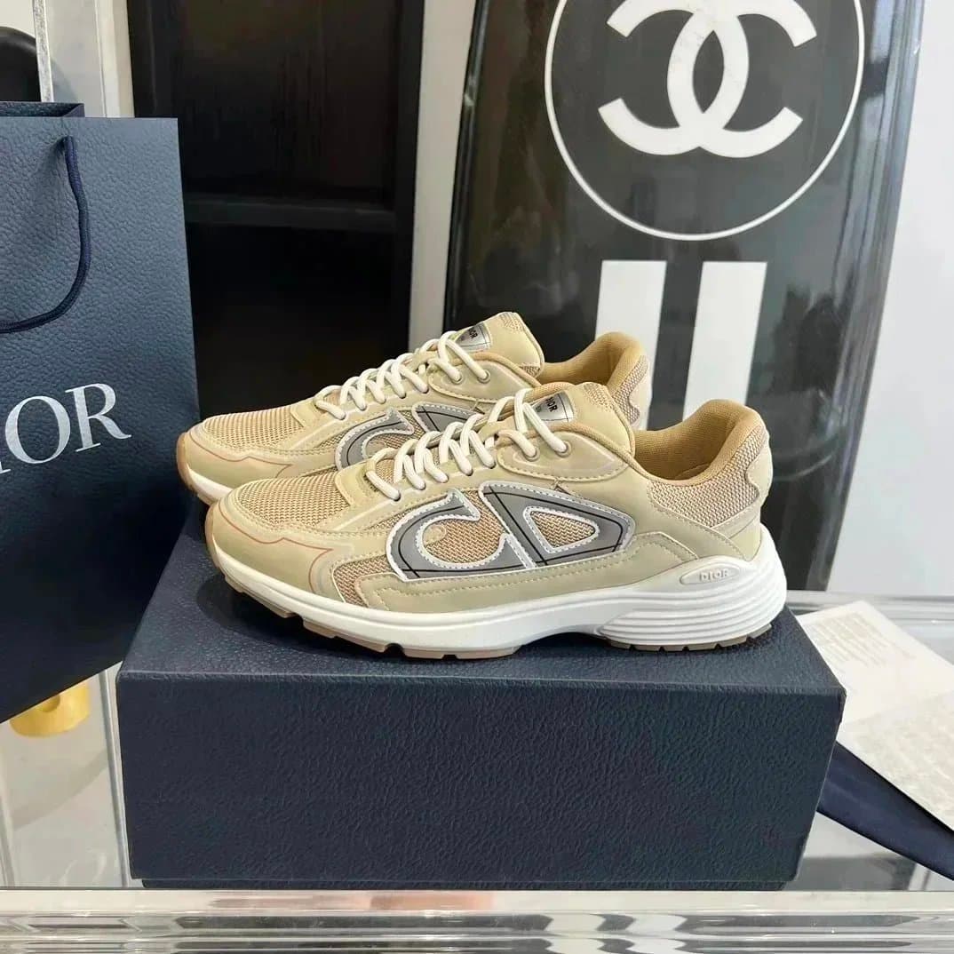 Dior B23 Low Beige Mesh