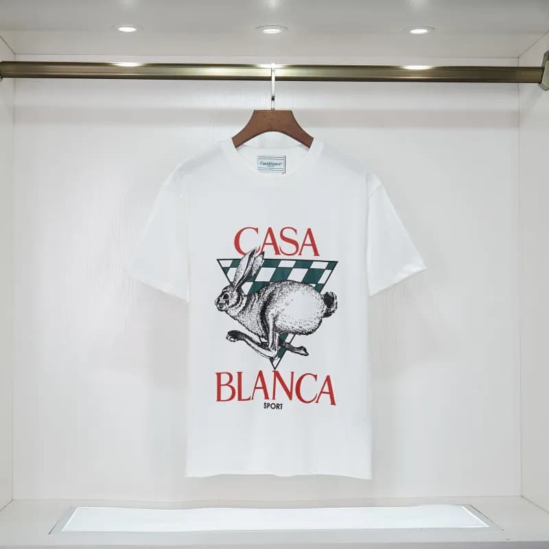 Aimé Leon Dore Casablanca Graphic Tee Casablanca Jet Print — 8017 white
