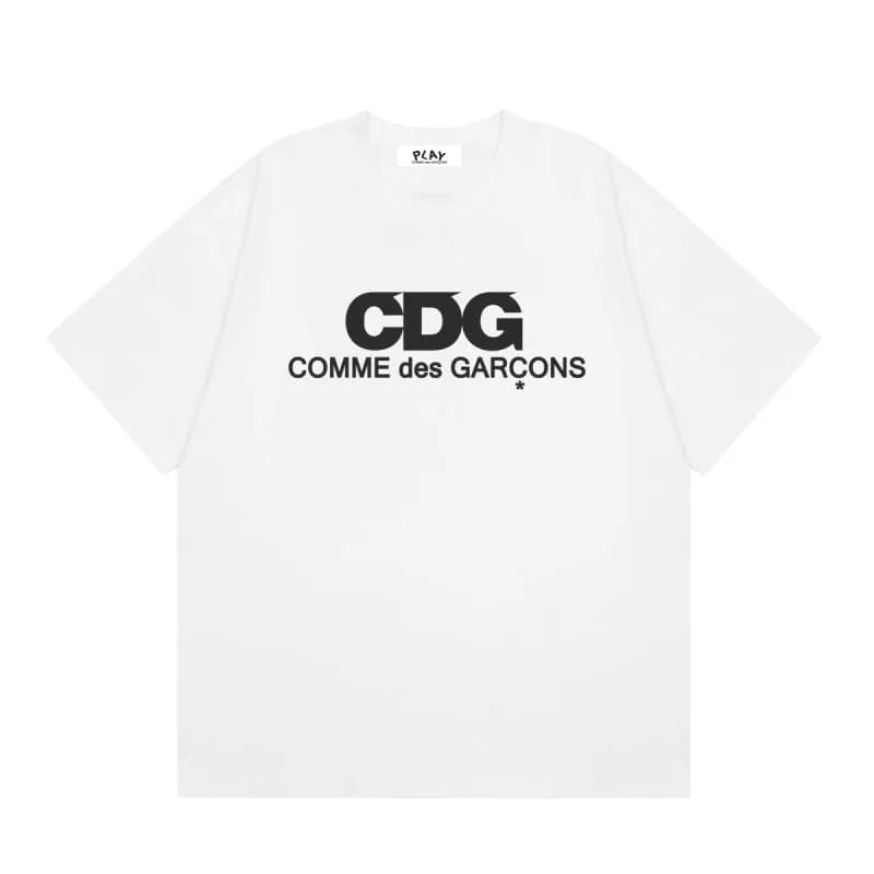Comme des Garçons Heart Logo T-Shirt Light Blue with Red Heart — 12 white