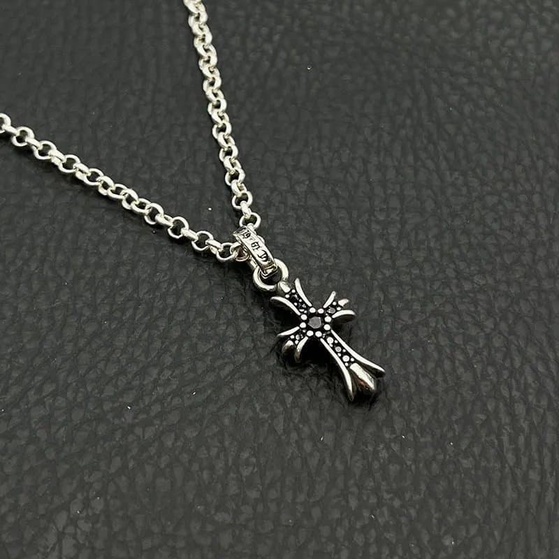 Chrome Hearts Cross Pendant Pave Diamond