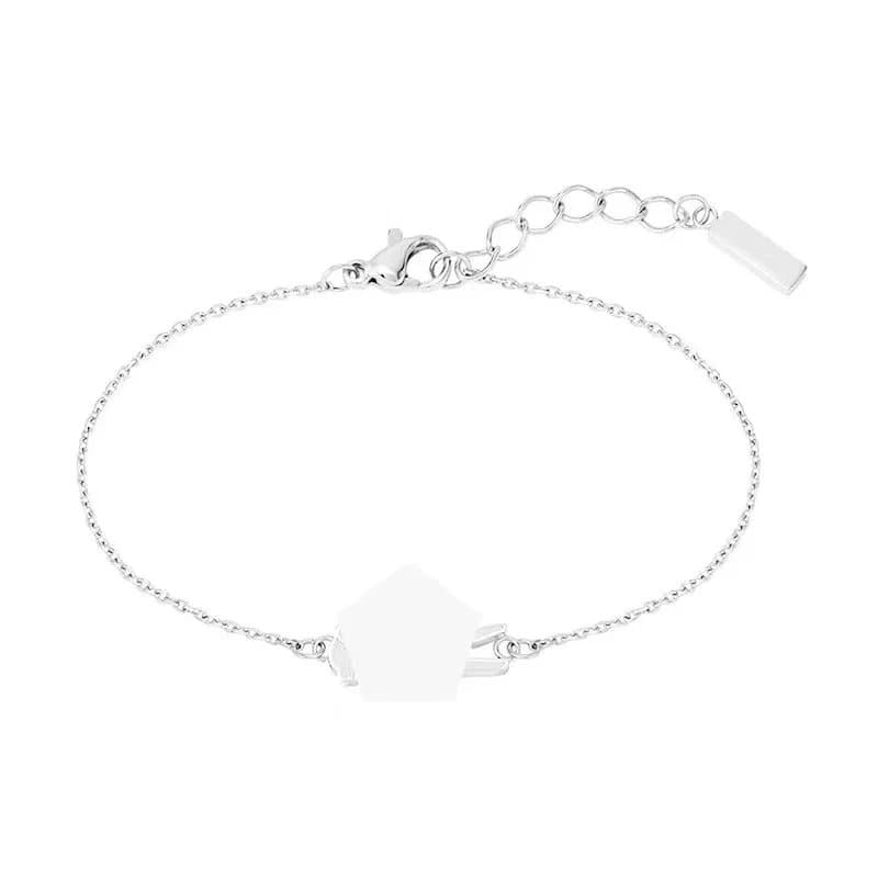 Louis Vuitton Bracelet Monogram Canvas Cord — 21cm · 手链 银色