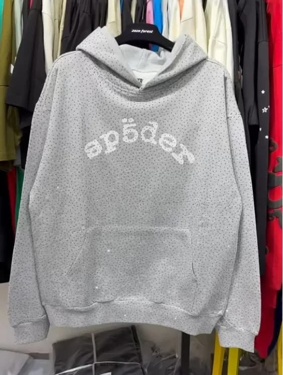 Palace Spider Web Hoodie Star Logo — 194# 灰色