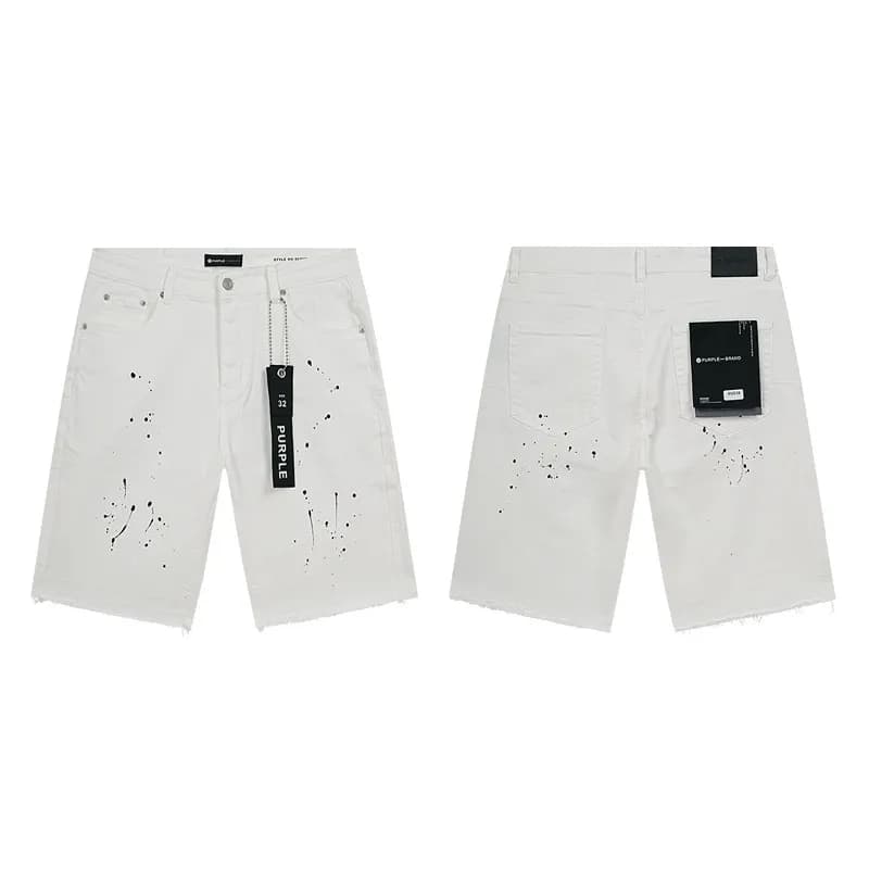 Amiri Paint Splatter Shorts Black Splatter