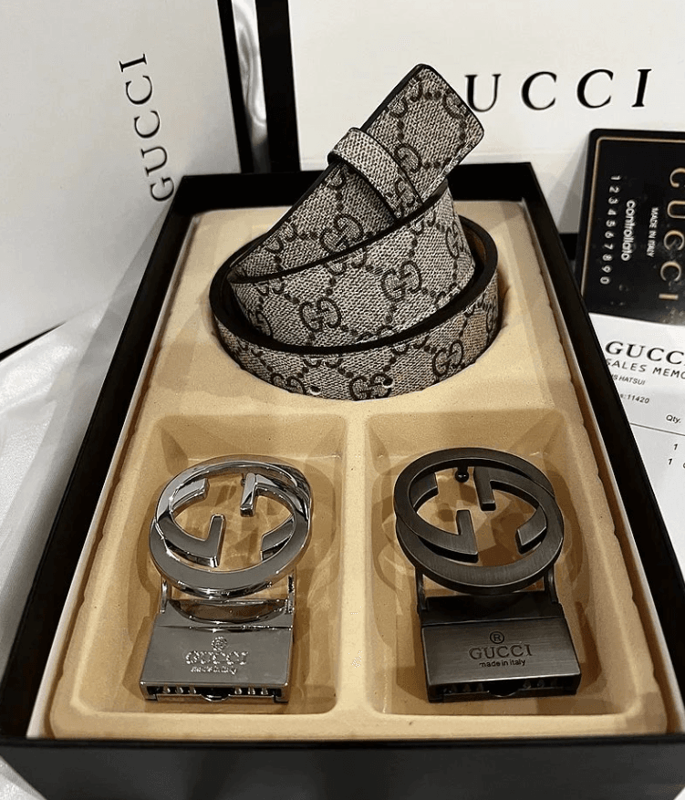 Gucci Interlocking G Belt GG Supreme Canvas