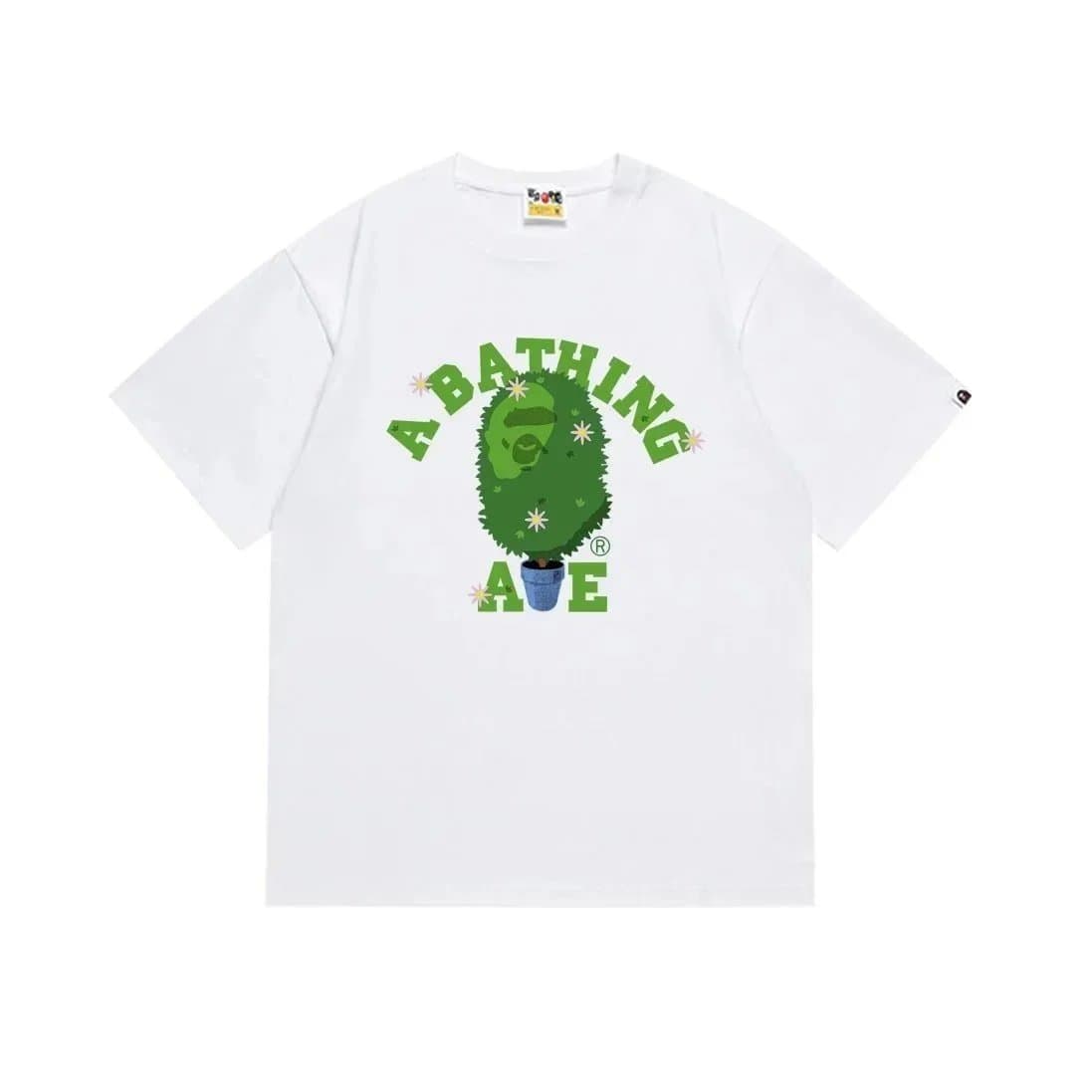 BAPE Graphic Tee Ape Head Repeat Print — 15