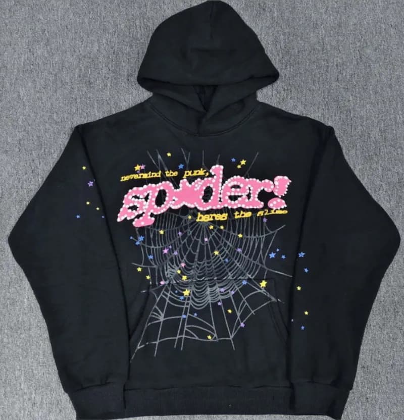 Sp5der Hoodie Spider Web Graphic
