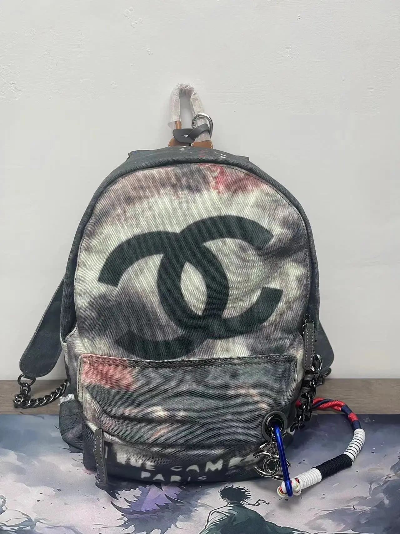 Chanel × Supreme Backpack Tie-Dye CC Logo