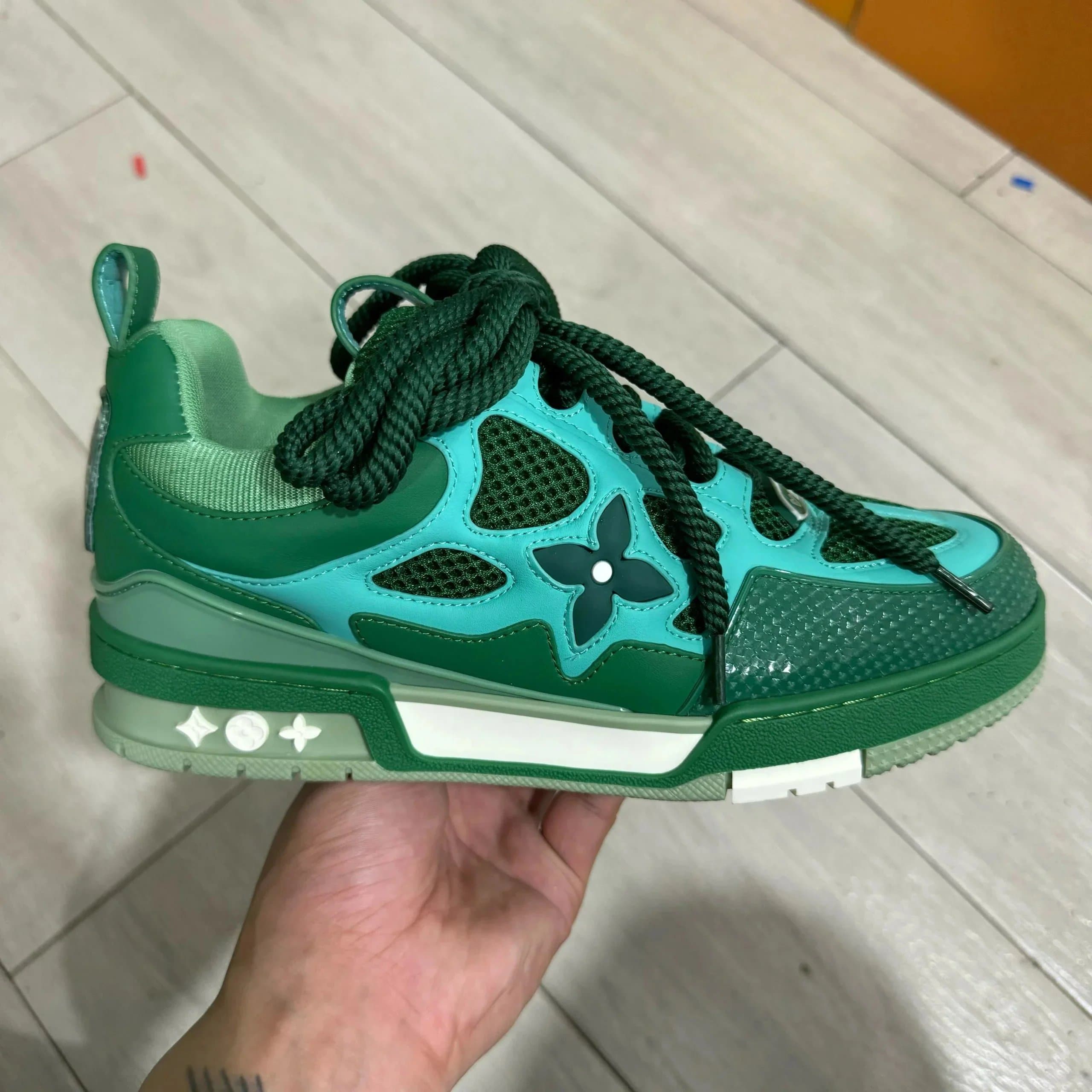 Louis Vuitton LV Trainer Monogram Flower — LV溜冰鞋绿色