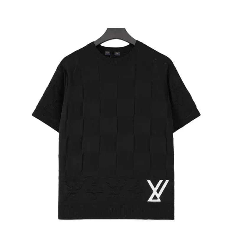 Louis Vuitton T-Shirt Off-White Collaboration — （棋盘格黑色）