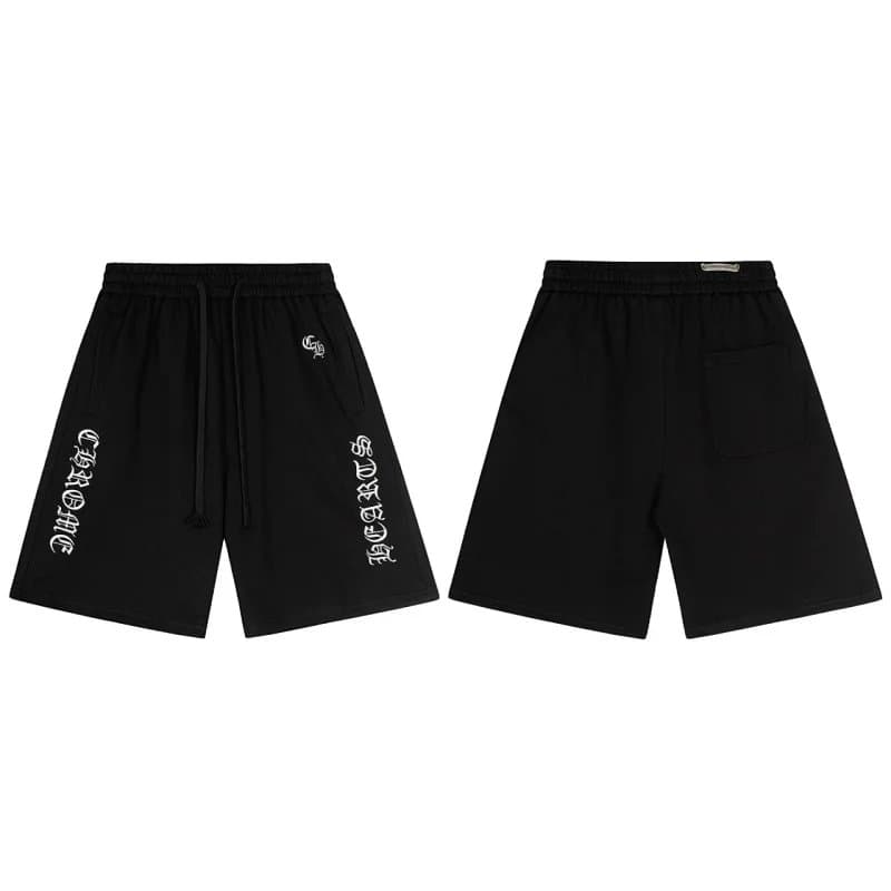 Chrome Hearts Logo-Print Shorts Gothic Script