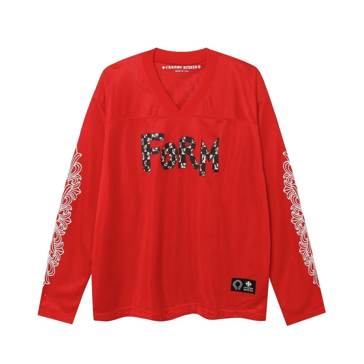 Chrome Hearts Mesh Jersey FORM Print — 红色【长袖】
