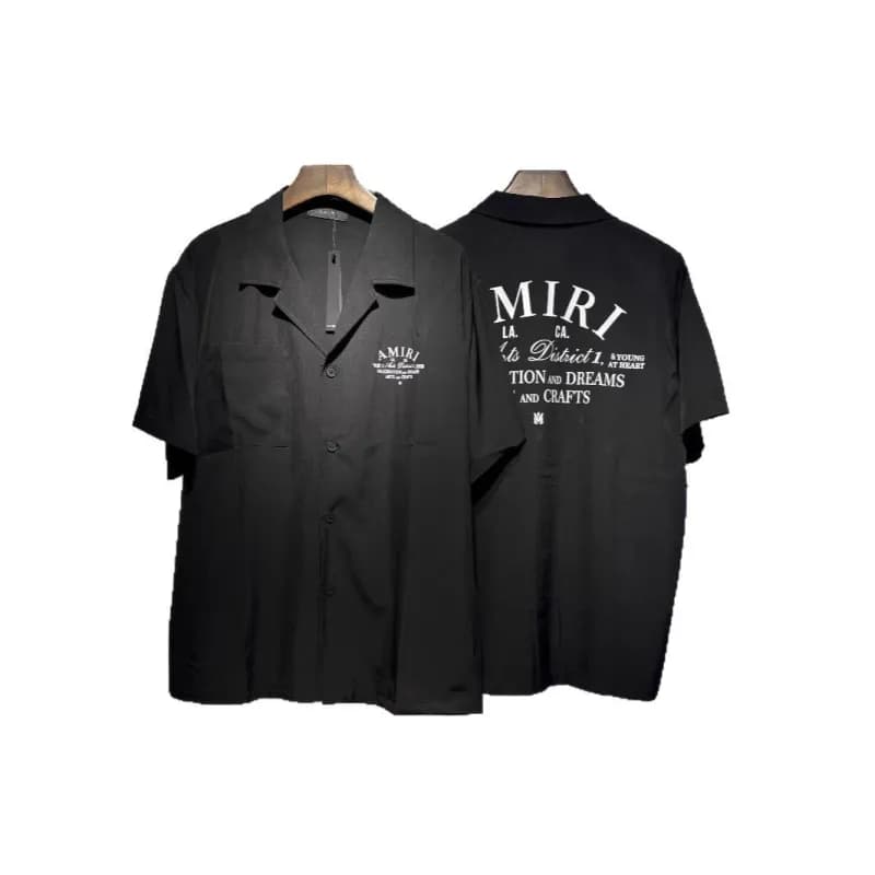 Amiri Short-Sleeve Shirt District 1 Print