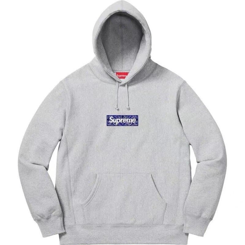Supreme Box Logo Hooded Sweatshirt Multiple Colorways — E513灰色