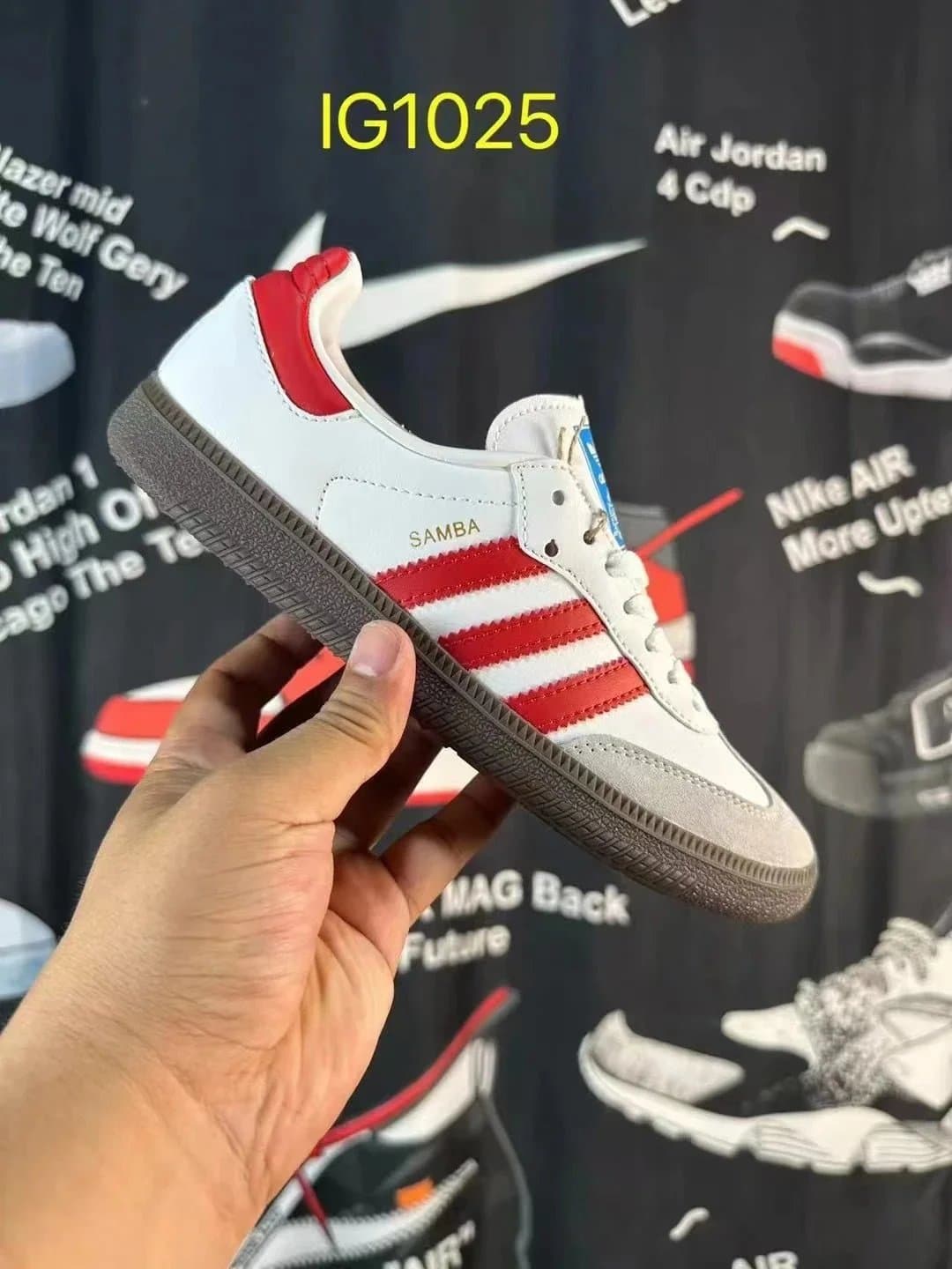 Adidas Samba White Red