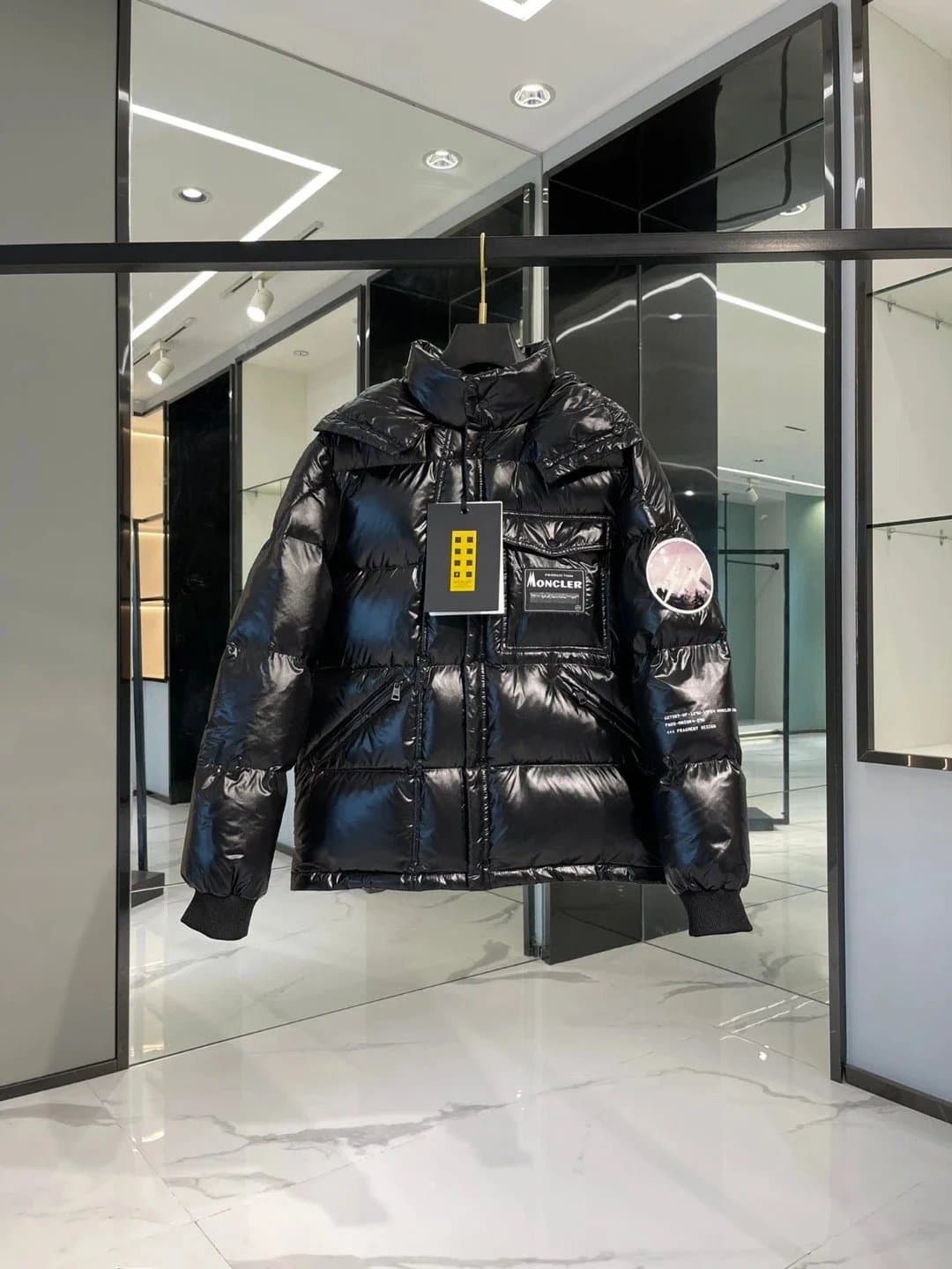 Moncler Puffer Jacket Logo Patch — 02