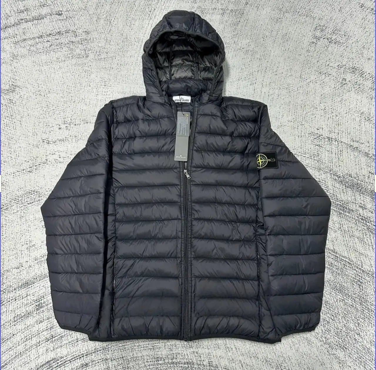 Stone Island Goggle Jacket Quilted Hooded