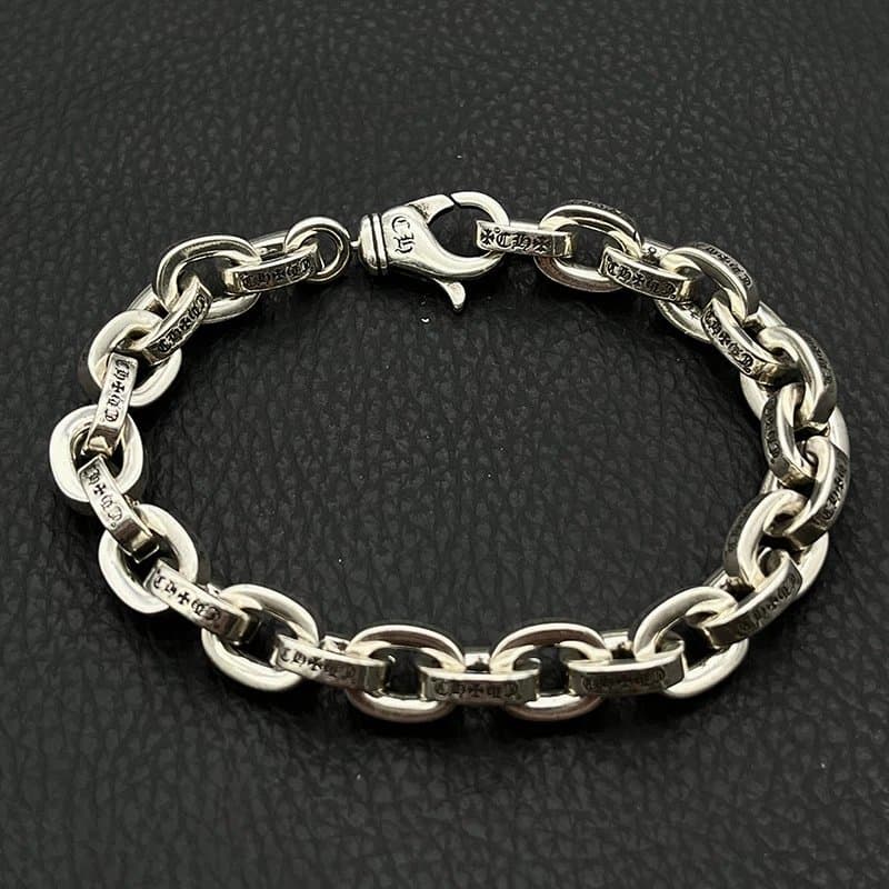 Chrome Hearts Chain Link Bracelet Cross Motif