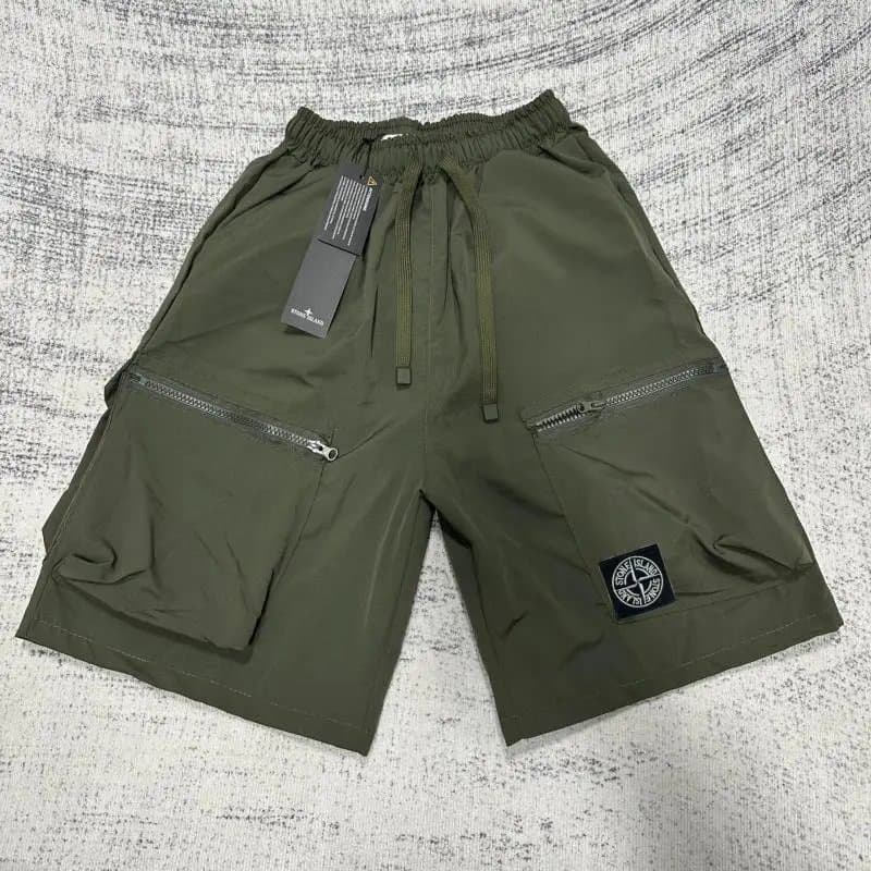 Stone Island Track Shorts Logo Patch — 1017015CC