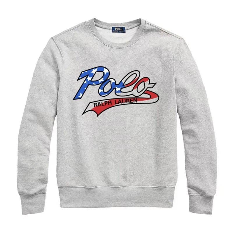 Polo Ralph Lauren Polo Bear Crewneck Sweatshirt Heather Grey — L007灰