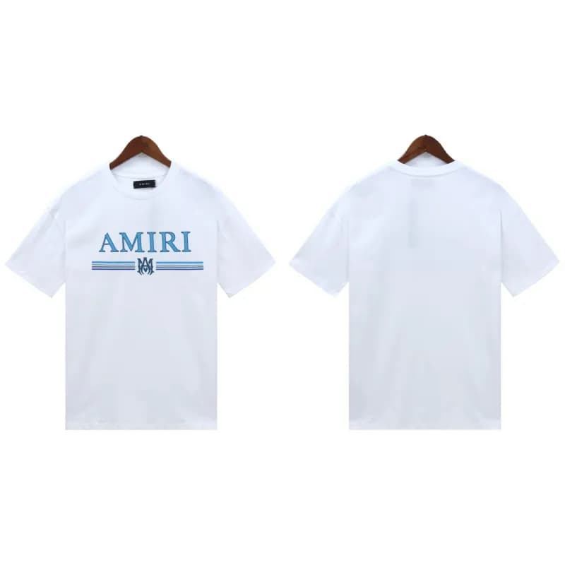 Amiri Logo T-Shirt Blue Logo