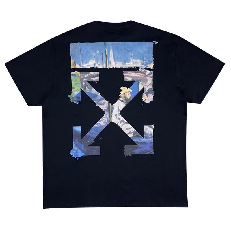 Off-White Arrow Graphic Tee Brushstroke — 莫奈黑色