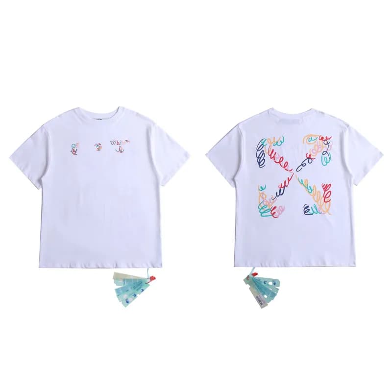 Off-White Arrow Logo T-Shirt Ice Blue Arrow — 2105 white